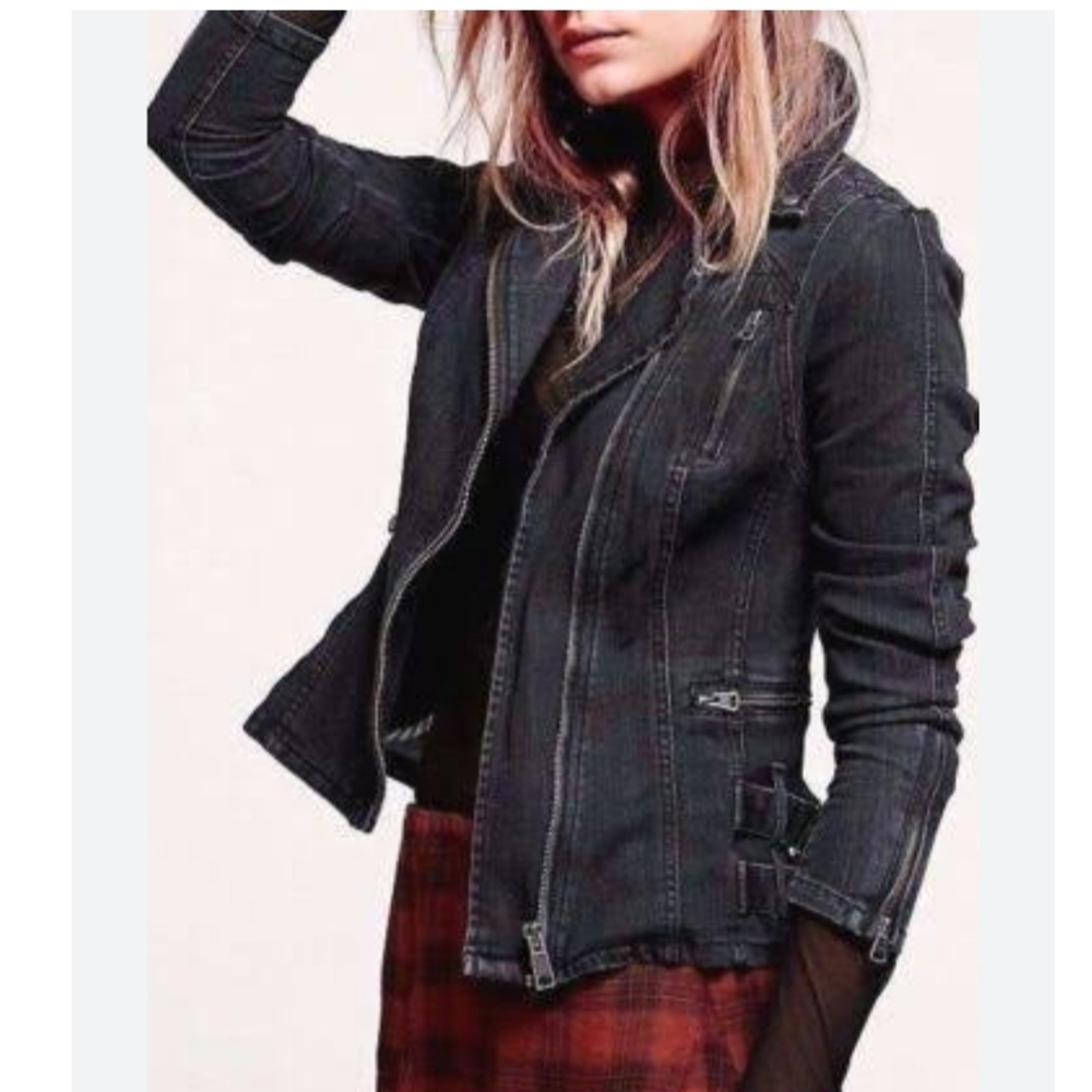 Women's Black Denim Jacket